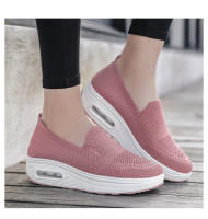 Zapatillas de tenis deportivas para mujer, zapatos cómodos de suela gruesa ligera, sin cordones, de malla transpirable, para caminar al aire libre - details 20