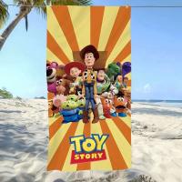 Toalla de playa grande deportiva de secado rápido con dibujos animados T-Toy S-Story, regalo de piscina suave y fresco para viajes, gimnasio, ducha, Camping - details 7
