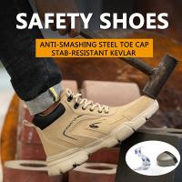 Zapatos de seguridad con punta de acero para hombre, botas de trabajo indestructibles, antigolpes, antipuñaladas - details 2