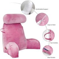 Almohada de apoyo para el cuerpo con forma de triángulo para la cabeza de la cama - details 6