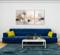 Decoración de Pared Abstracta Grande 120cm Marco de Lienzos Decorativos para Salón, Dormitorios, Comedor, Oficina 3 Piezas - details 2