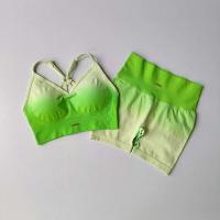 Conjunto de ejercicio de espalda degenerativa para mujer, sujetador deportivo para correr, ropa ajustada, Tre de 2 UDS, pantalones, contraste, yoga, Fierss, - details 2
