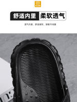 Sandalias para hombre, nuevo estilo de verano, fáciles de usar con sensación de pisar caca, zapatos de playa simples e informales, antideslizantes de doble uso - details 4