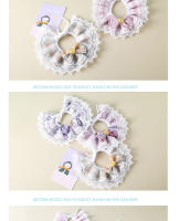 Toalla de saliva para mascotas, lazo de gato, cuello de borde de encaje, perro, lindo estilo de princesa, bufanda decorativa, suministros - details 12