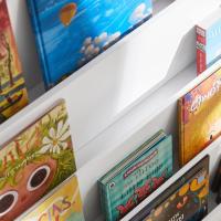 Librería Infantil niños Juguetes 4 Compartimentos Abiertos 80 x 30 x 88 cm KMB32-W ES - details 4
