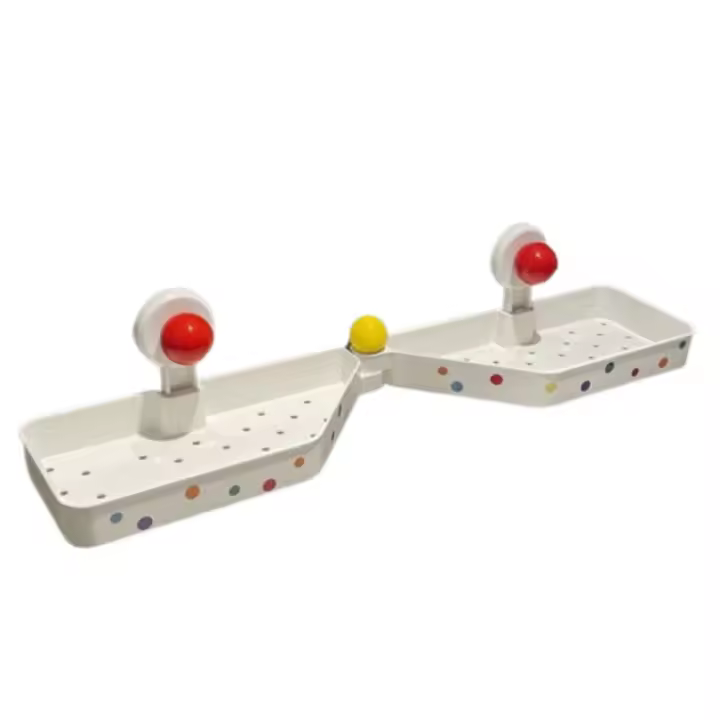 Práctico estante de almacenamiento para grifo con ventosa, organizador de almacenamiento de ducha giratorio de plástico, estante para champú montado en pared extraíble para cocina - 1