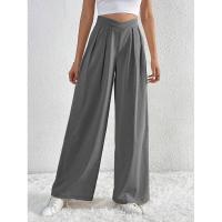 Pantalones de Oficina para Mujer de Cintura Alta y Piernas Anchos Cómodos y Elegantes - details 18
