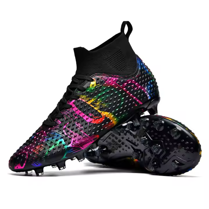 Zapatos de Fútbol AG Picos de Alta parte Superior de la Juventud de Entrenamiento de los Niños Adulto Profesional - 1