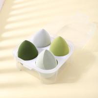 4-panel makeup egg with storage box Makeup Sponge Makeup Puff for wet and dry use - details 3