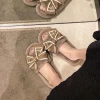 Zapatillas de Encaje para el Hogar Suaves y Elegantes Plataforma de Peluche con Diseño de Amor - details 10