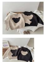 Jersey de punto de algodón para bebé, camisetas de manga larga para niños, jersey de oso para niños pequeños, otoño e invierno - details 2
