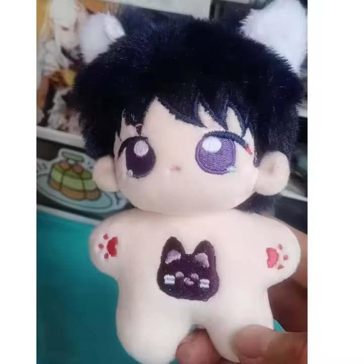 Mini muñeco de peluche Genshin Impact Wanderer Kabukimono Balladeer Scaramouche Hat Guy Idol de 10cm, muñeco de algodón, muñecos de estrella, figura de juguete - 1