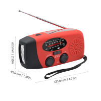 Radio meteorológica con cargador solar y batería de 1200 mAh AM/FM/NOAA Power Bank para emergencias - details 21