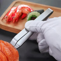 Pinza de eliminación de huesos de pescado de acero inoxidable, pinzas de eliminación de piel de ajo para cocina y hogar - details 1