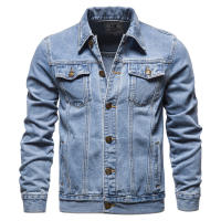Chaqueta vaquera de algodón para hombre, abrigo informal ajustado, Primavera otoño - details 2