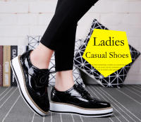 Zapatos informales de cuero genuino para mujer, zapatillas con cierre de cordones, zapatos planos Derby, Retro Brock, Oxfords - details 2