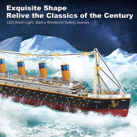 Fanbusa 3D LED Titanic Toys puzle para adultos para construir, escritorio grande decoración Ti - details 5