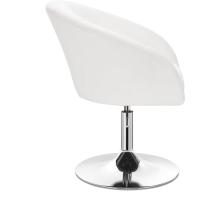 Taburete de Bar Altura Ajustable de Acero Cromado Taburete de Escritorio de Cuero Sintético Blanco - details 4