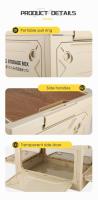 Caja plegable para acampar con tapa de madera y caja de almacenamiento de plástico ecológico, equipada con un logotipo para abrir la puerta - details 6