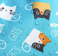 Mochila Deportiva Portátil para Niños y Niñas Impermeable con Separación Húmeda y Seca Material Exterior de Poliéster y PVC Diseño de Playa de Dibujos Animados - details 11