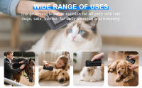 Cepillo para perros, cepillo para gatos, perros, conejos, caballos, peluquero ergonómico para mascotas para pelo enredado, pelo suelto - details 3