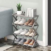 Zapatero en forma de X de tubo de acero, montaje multicapa a prueba de polvo, zapatero extraíble, armario de almacenamiento de zapatos impermeable para estudiantes - details 3