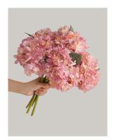 Ramo de hortensias de tela de seda DIY, paquete de flores artificiales Retro Vintage, decoración de boda de flores falsas - details 19