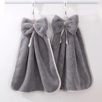 Toallas de Mano de Veludo de Coral Secado Rápido Absorbentes Suaves para Cocina y Baño - details 11