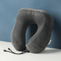 Almohada de Viaje para Cuello, Almohada Cervical para Oficina Avión Tren Coche Viajando, Almohada Cuello Viscoelastica de Espuma Memoria, Cojin de Viaje Cuello con Máscara de Ojos, Tapones y Bolsa - details 1