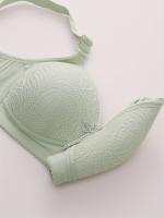 Sujetadores inalámbricos con Tirantes ajustables y ribete de encaje, Conjunto de sujetador sin aros con estampado cómodo para mujer, surtido, paquete de 5 - details 4