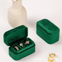 Caja de almacenamiento de anillo, portátil y pequeña, paño de pelusa - details 1