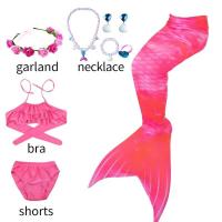 Disfraz de Sirena para Niña, Bañador Infantil, Bañador Bikini con Vestido de Princesa, Sin Monoaleta - details 3
