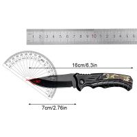 Cuchillo plegable de acero inoxidable fácil de llevar, cuchillo de corte para acampar, multiherramienta, cuchillos de bolsillo, supervivencia al aire libre, salvavidas - details 0