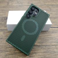 Funda de plástico de lujo para disipación de calor Samsung Galaxy S25 S24 S23 S22 Ultra Plus S 24 23 22 S24Ultra para cubierta de carga Magsafe - details 6