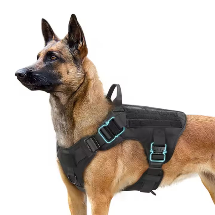 Chaleco con correa para mascotas, ropa para exteriores, Color sólido, con asas para perros grandes XL - 1