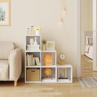 Estanteria Libreria con 6 Compartimentos, Estanteria de Almacenamiento de Madera, para Salon, Estudio y Oficina, Roble Claro, 90x30x90 cm - details 10