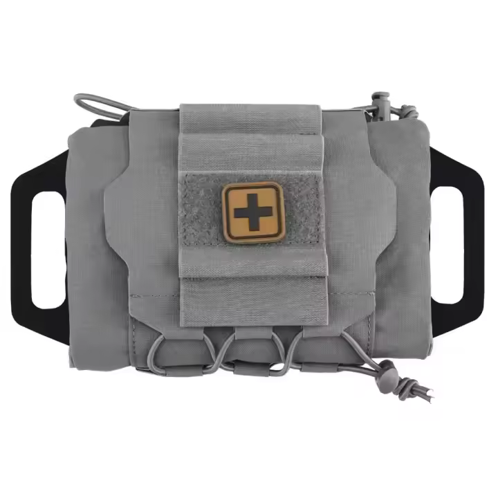 Bolsa para botiquín de primeros auxilios para cinturón de servicio, sistema MOLLE de dos piezas, kit de trauma IFAK, portador de rollo médico para emergencia al aire libre - 1