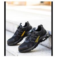 Zapatos De Seguridad Para Hombre Con Botones Giratorios Y Punta De Acero Indestructibles Antipinchazos Y Con Almohadilla De Aire Botas De Trabajo Con Suela De Goma Material De Tela Y Algodón - details 27
