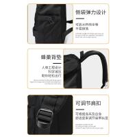 Mochila ligera de gran capacidad para montañismo al aire libre, mochila de viaje para hombres universitarios, mochila impermeable de tendencia negra - details 7