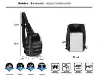 Mochila táctica militar para deportes al aire libre, bolso de hombro Sg, senderismo, Camping, caza, pesca - details 13