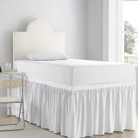 Falda de cama de fibra química para dormitorio, cortina única y decoración de habitación, hace que el dormitorio sea más hermoso - details 6