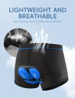 Shorts de Ciclismo Transpirables y de Secado Rápido para Hombres con Acolchado de Silicona, Tela Antidesgarro y Absorbente de Humedad para Deportes al Aire Libre, Senderismo y Entrenamiento - , Shorts de Ciclista - details 15