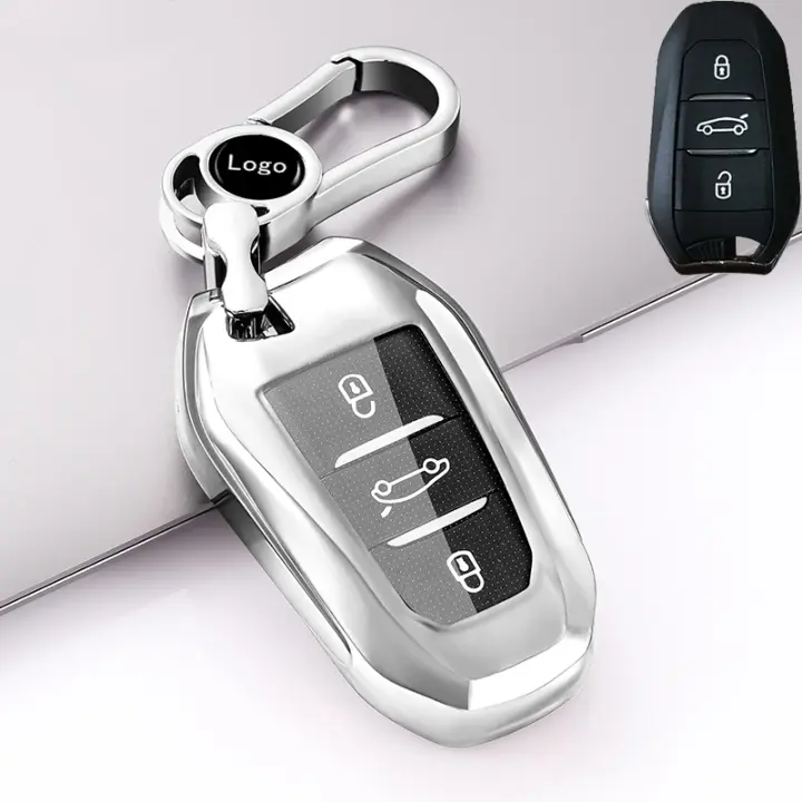 Funda de TPU para llavero de coche, carcasa con 3 botones para Peugeot 308, 408, 508, 2008, 3008, 4008, 5008 - 1