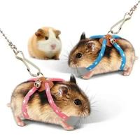 Arnés para mascotas elegante y seguro con campana y correa: ¡ideal para hámsteres, hurones, ratas y otras mascotas pequeñas! - details 0