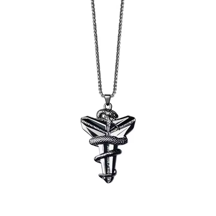 Collar conmemorativo Hip Hop ins moda titanio acero temperamento accesorios para hombres - 1