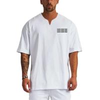 Camiseta de Deportiva de Algodón para Hombres Cuello Redondo, Manga Corta, Impresión Gráfica, Perfecta para Primavera/Verano, Lavable en Máquina - details 7