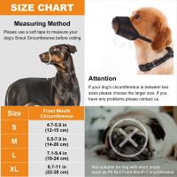 Bozal para perro transpirable y duradero, antiladridos, cómoda máscara bucal para mascotas, cubierta ajustable para la boca del perro para perros pequeños, medianos y grandes - details 0