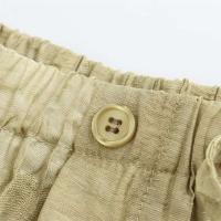 Conjunto de Moda Retro de Verano 2024 para Mujer Camisa Suelta con Estilo Largo, Pantalones de Cintura Elástica - details 17