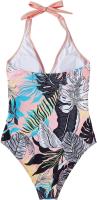 Traje de baño sexy de una pieza con lazo en el cuello y espalda cruzada para mujer - details 33