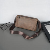 Bolso de hombro retro para hombre, bolso de mensajero informal de marca de moda, bolso horizontal para hombre, bolso de mensajero informal al aire libre, bolso para teléfono móvil, bolso para mujer de moda, regalo de vacaciones - details 3